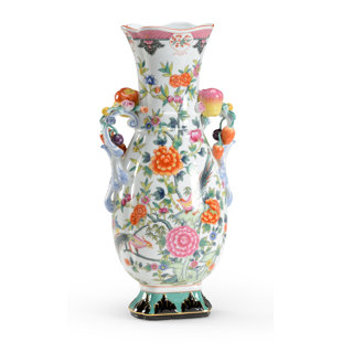 oversize floor asian vases Weaving with paper strips
